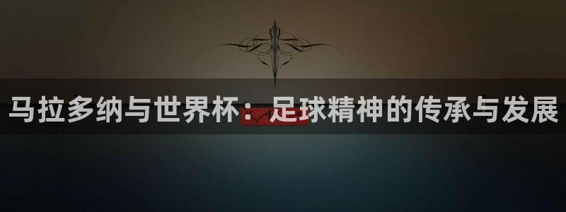 世界杯在线直播：马拉多纳与世界杯：足球精神的传承与发展